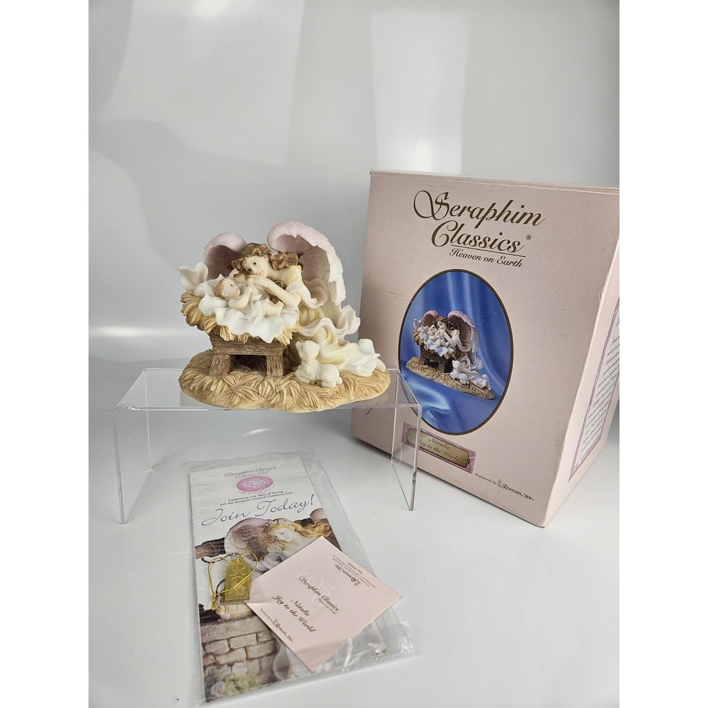 Seraphim Angel Natalie Joy to the World Baby Jesus Lamb #84386 Original Box - Picture 11 of 11